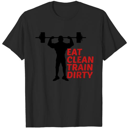 Train dirty text logo stars cool stamp color weigh T-shirt