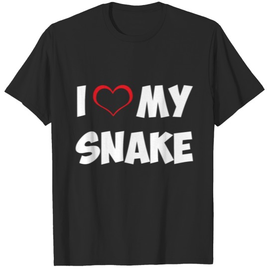 Discover I Heart My Snake Proud Reptile Parent Animal Lover T-shirt