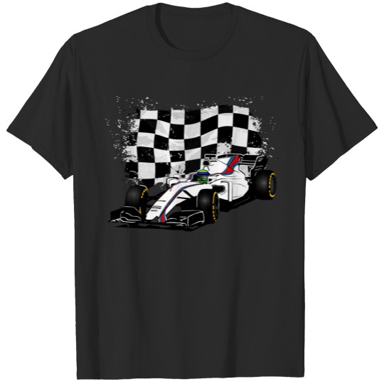 Discover Formula One - Formula 1 - Racing Flag T-shirt