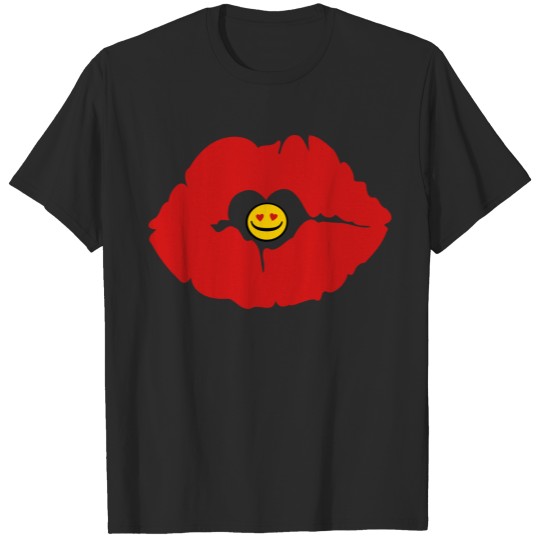 Discover ♥ټXxSexy Smiley Red Luscious Sensual Lips xXټ♥ T-shirt