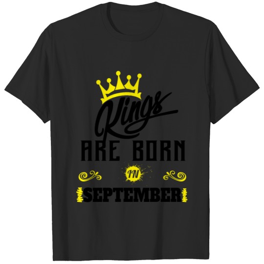Discover Kings Are Born In September T-shirt