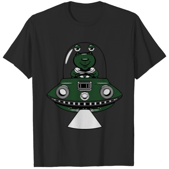 Discover ufo funny cartoon T-shirt