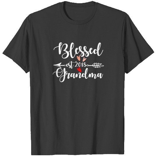 Blessed Grandma Est 2018 T-shirt