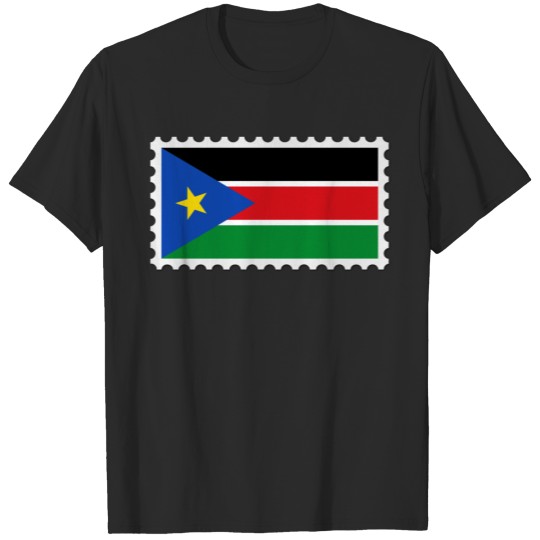 Discover South Sudan flag stamp T-shirt