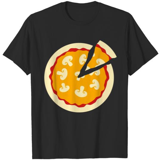 Discover mushroom mushroom tasty pizza round big comic cart T-shirt
