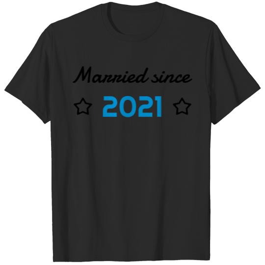 Discover Marriage Mariage Wedding Anniversary 2021 T-shirt