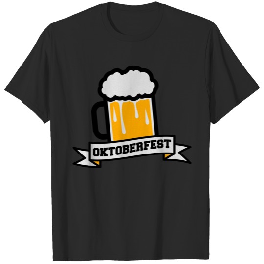 Discover banner drink logo design beer jug octoberfest dr T-shirt