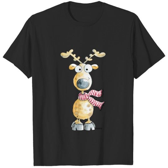 Discover Cute Reindeer In The Winter - Gift - Cartoon - Fun T-shirt
