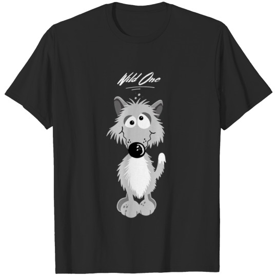 Discover Wild grey wolf - wolves - wildlife - cartoon T-shirt
