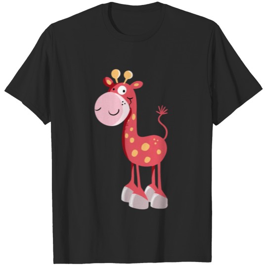 Discover Red Giraffe - Gift - Baby - Kids - Cartoon T-shirt