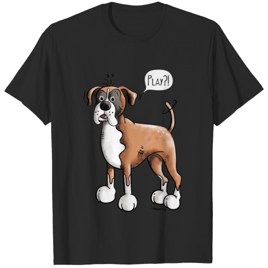 Discover Play German Boxer - Dog - Dogs - Cartoon - Gift T-shirt