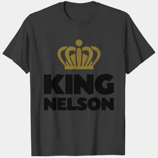 King nelson name thing crown T-shirt