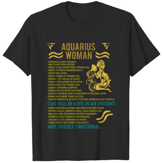Aquarius Woman T-shirt