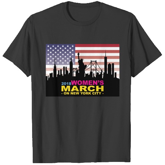 2018 Women's March On New York City T-shirt