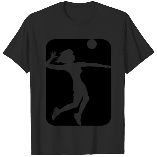 Discover black circle around woman female girl girl jump se T-shirt