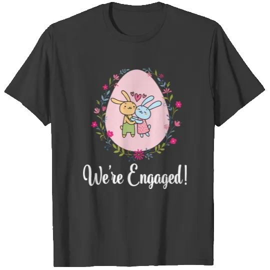 Easter Engagement Announcement Couples T-shirt