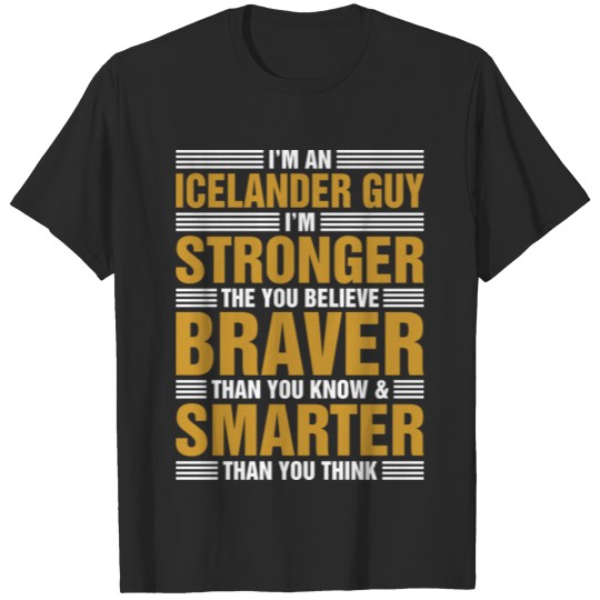 Discover Im An Icelander Guy T-shirt