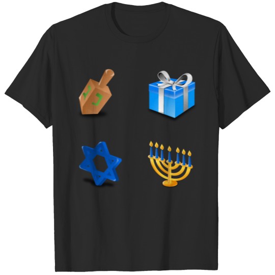 Discover Hannukah Icon Set Collection T-shirt