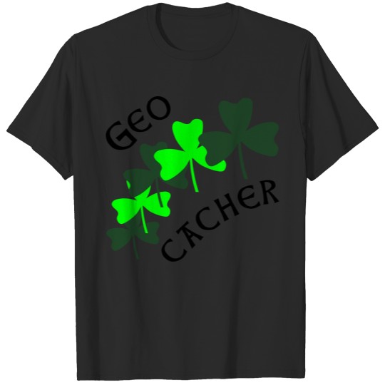Discover Geocacher Shamrocks T-shirt
