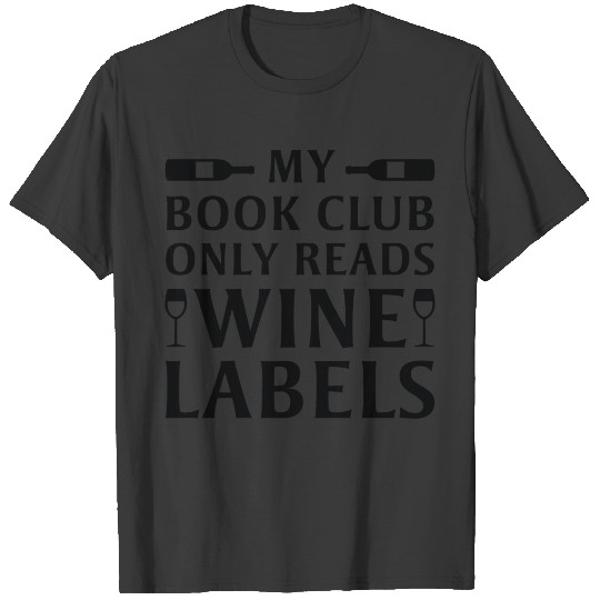 Book Club Wine Labels T-shirt