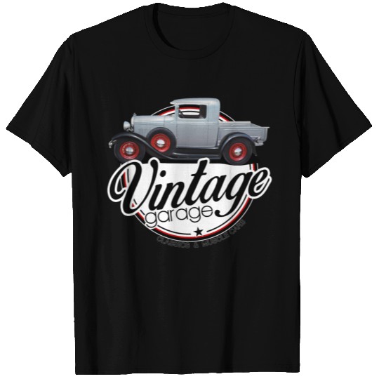 Vintage Garage Silver Truck T-shirt