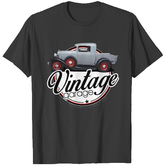 Vintage Garage Silver Truck T-shirt