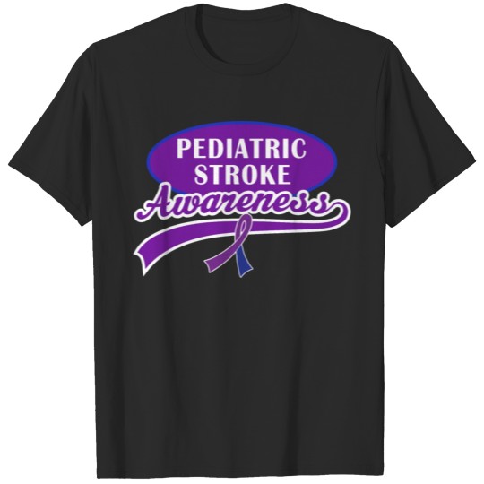 Discover Pediatric Stroke Awareness Ribbon Support Walk T-shirt
