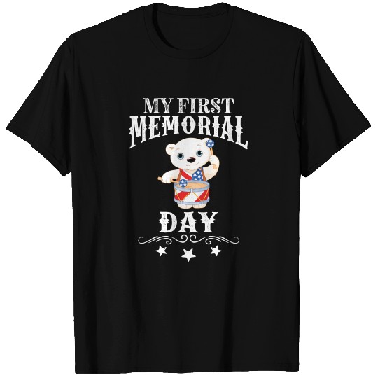 First Memorial Day Baby Boy Bear T-shirt