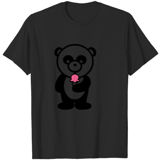 Panda Ice Cream - Pink T-shirt