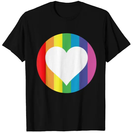 rainbow heart T-shirt