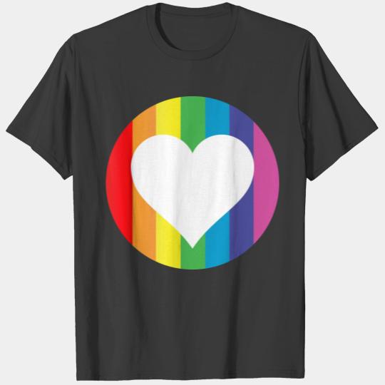 rainbow heart T-shirt