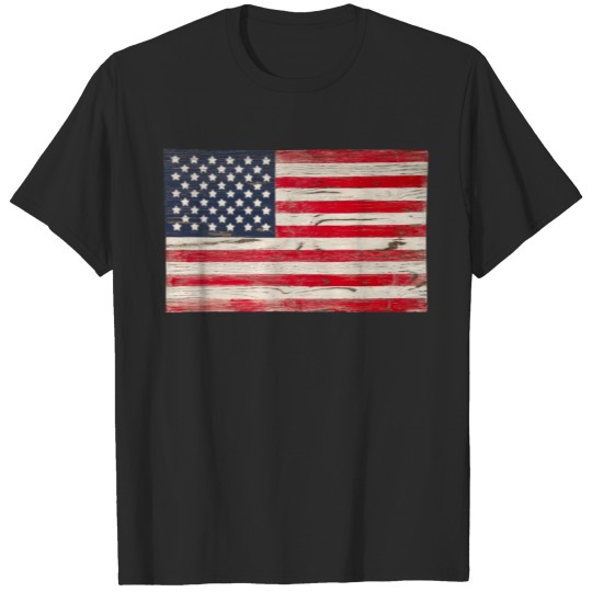 Discover Vintage American US Flag T-shirt