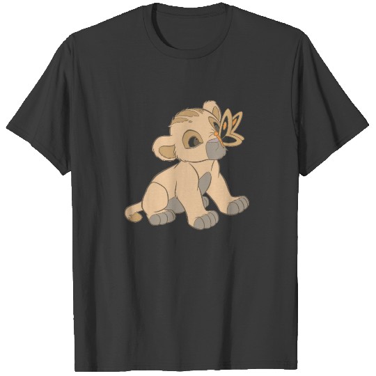 Lion King Simba cub butterfly on nose Disney T-shirt