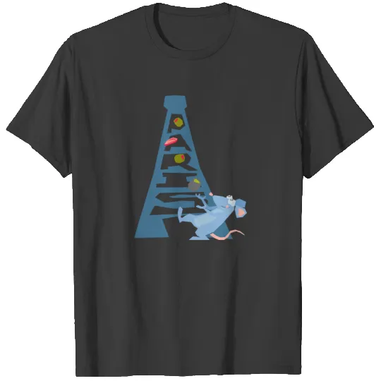 Ratatouille Remy by Eiffel Tower Disney T-shirt