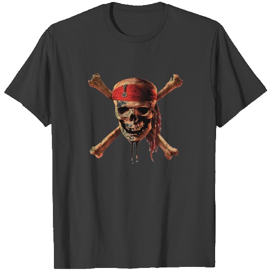 Discover Pirates of the Caribbean skull torches Logo Disney T-shirt