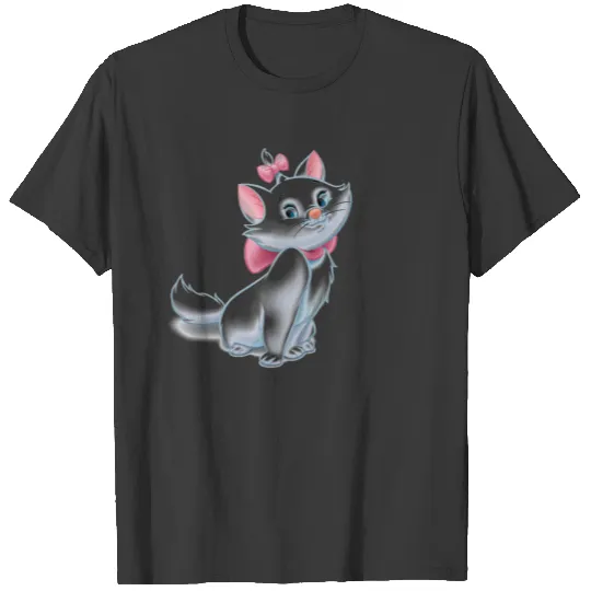 Cute Aristocats White and Pink Cat Disney T-shirt