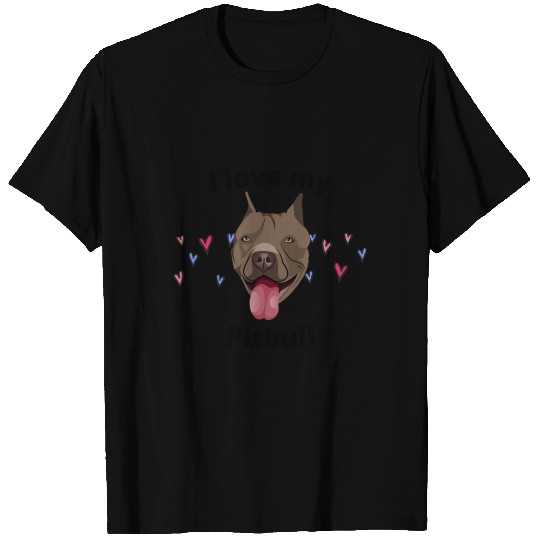"I Love My Pitbull" ash . T-shirt