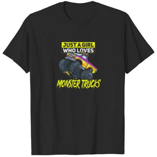 Discover Girls Like Monster Trucks Too T-shirt