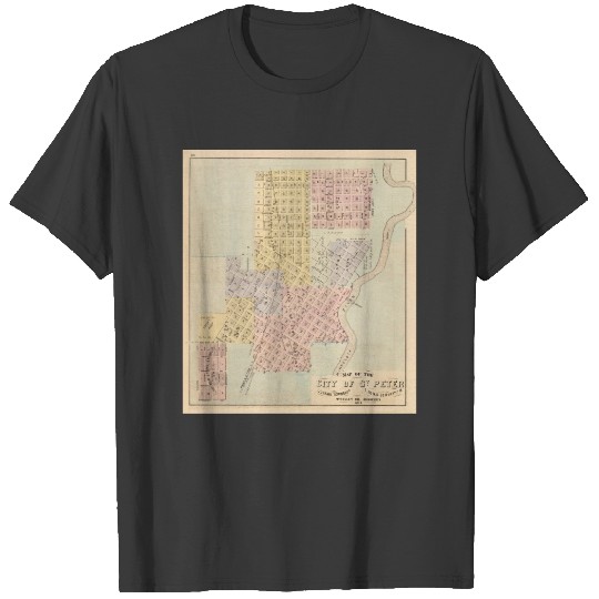 Map of the City of St. Peter, Minnesota T-shirt