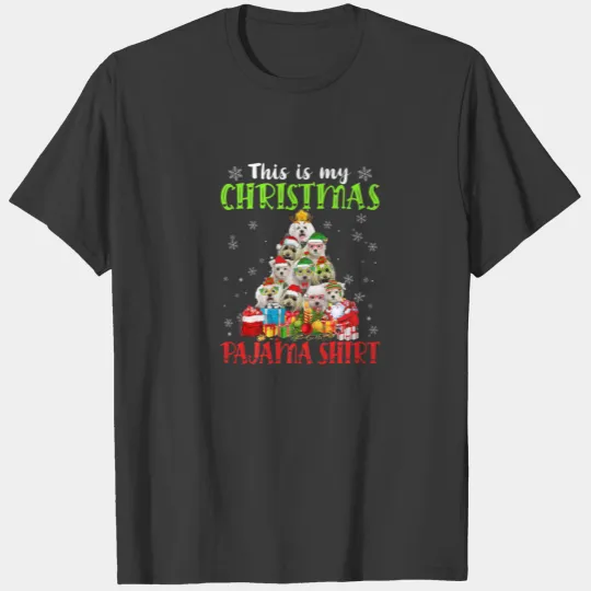 This Is My Christmas Pajama Maltese Dog Puppy Love T-shirt