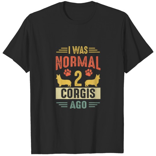 Discover Vintage Cute 2 Corgis Dog Owner Corgi Mom Dad Love T-shirt