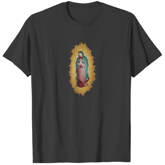 Our Lady Of Guadalupe Mosaic Design T-shirt