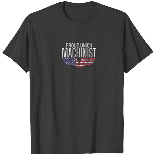 Patriotic Proud American Pro Trade Union Milling M T-shirt