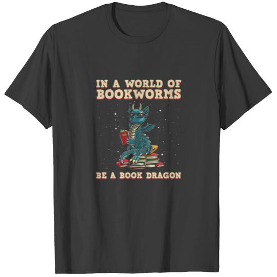 Cute Bookworm Design For Men Women Kids Librarian T-shirt