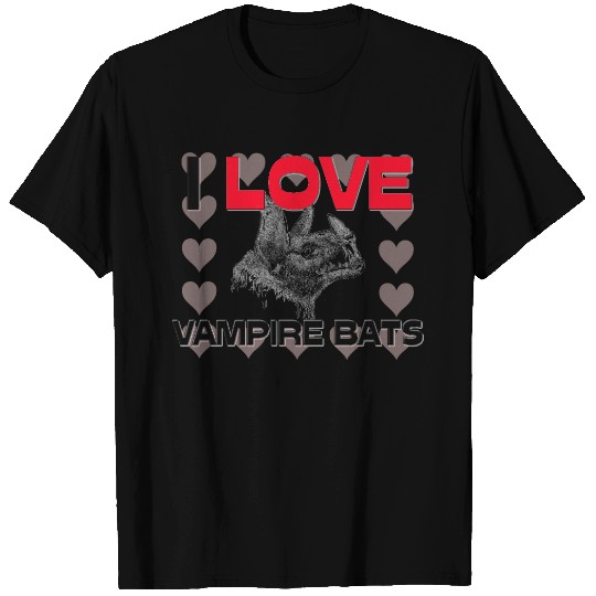 I Love Vampire Bats T-shirt