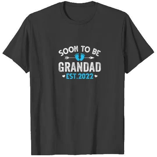Vintage Promoted To Grandad 2022 Fathers Day New D T-shirt