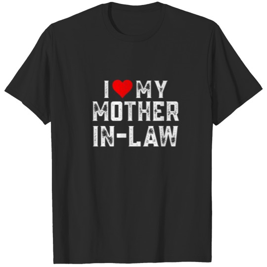 Discover I Love My Mother-In-Law Family Matching Heart Moth T-shirt