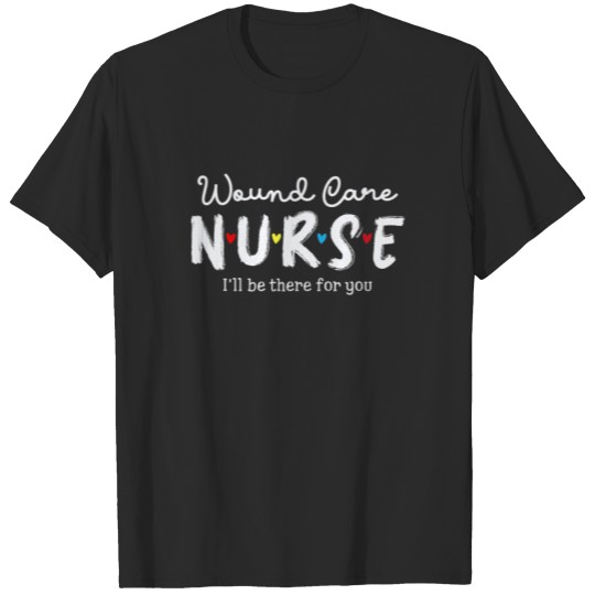 Discover Wound Care Nurse Plaid Red Love Heart Stethoscope T-shirt