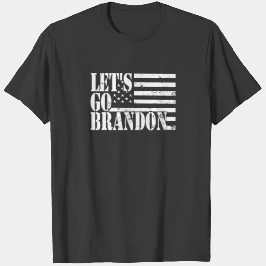 Let's Go Brandon USA Flag Funny Republican Conserv T-shirt