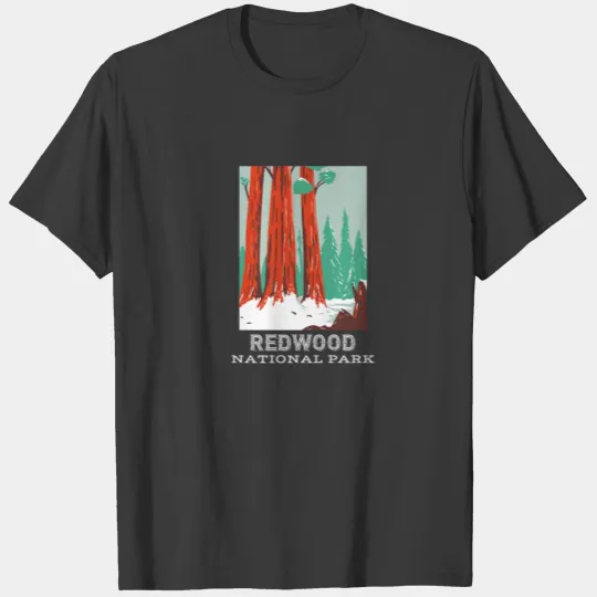 Redwood National Park California Camping Hiking Ou T-shirt